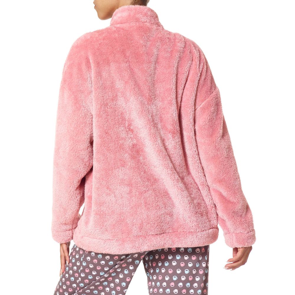 Hue Women's Notch Collar Plush Home Jacket - Picture 2 of 3